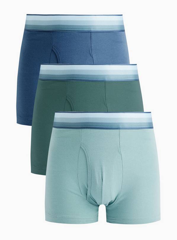 Green & Blue Ombre Trunks 3 Pack XXXL
